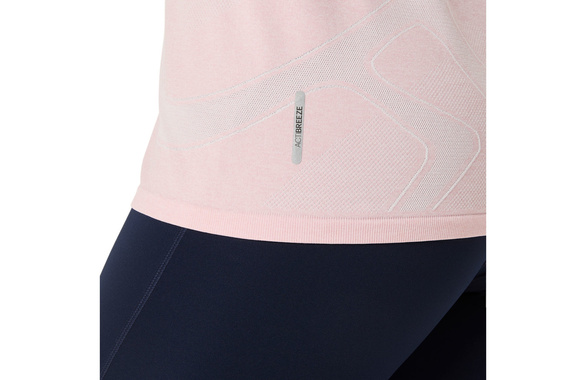 Koszulka Asics Road SS Seamless Top damska jasnoróżowa