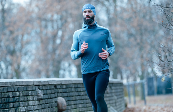 Bluza Dynafit Alpine L/S Hooded Tee niebieska męska 