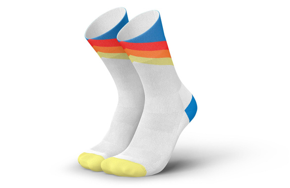Skarpety Incylence Running Grades Blue Inferno (High Cut) biało-niebieskie
