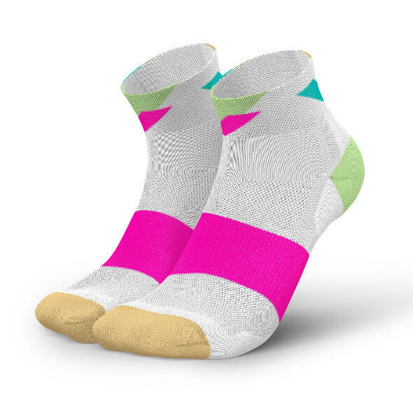 Skarpety Incylence Ultralight Strikes White Pink (Low Cut) biało-różowe