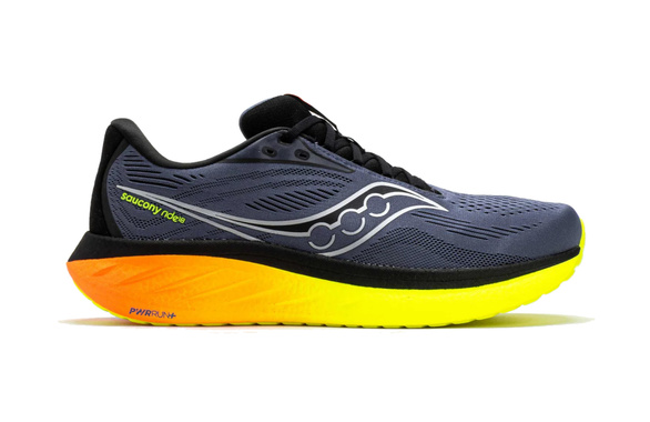 Buty Saucony Ride 18 granatowo-pomarańczowe męskie AW25