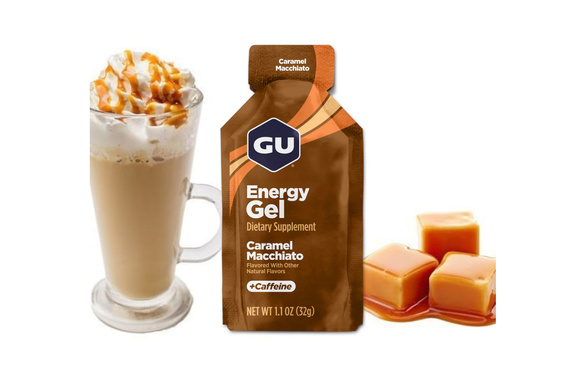 Żel Gu Energy Gel Caramel Macchiato 32 g karmelowe Macchiato z kofeiną