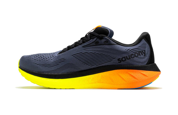Buty Saucony Ride 18 granatowo-pomarańczowe męskie AW25