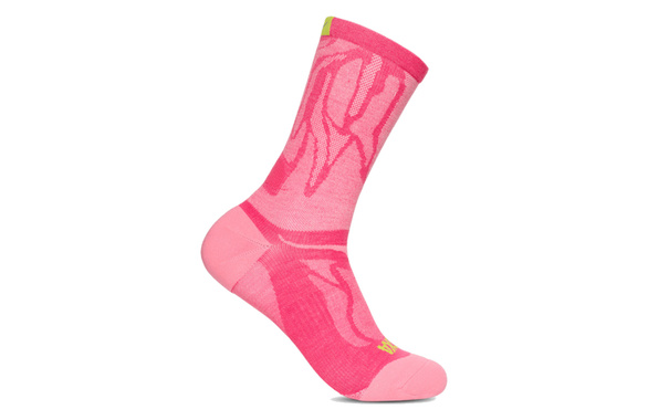 Skarpety Hoka Clifton Crew Run Sock różowe