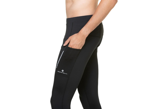 Legginsy Ronhill Tech Reflect Tight czarne męskie 