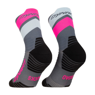 Skarpety Dynafit Ultra Mid Socks szaro-różowe