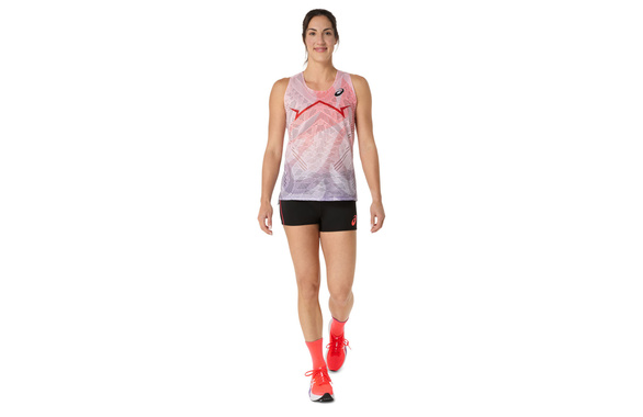 Koszulka Asics MetaSpeed Singlet damska czerwona