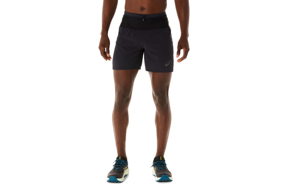 Spodenki Asics Fujitrail Short czarne męskie SS23
