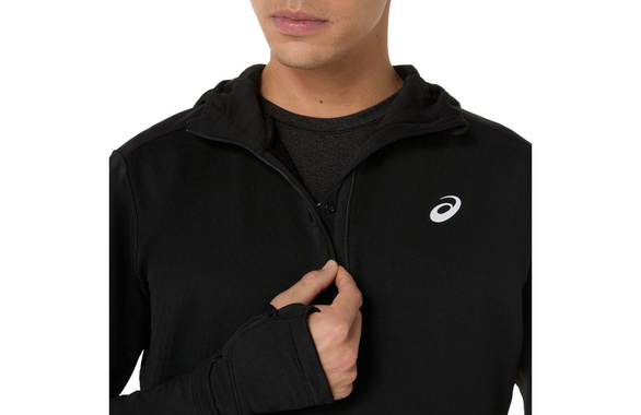 Bluza Asics Road Winter LS Hoodie czarna męska