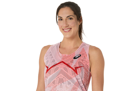 Koszulka Asics MetaSpeed Singlet damska czerwona