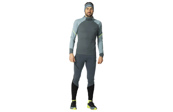 Bluza Dynafit Alpine L/S Hooded Tee niebieska męska 