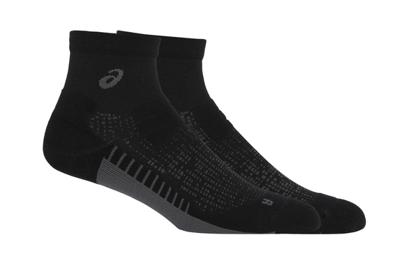 Skarpety Asics Performance Run Socks Quarter czarno-szare AW25