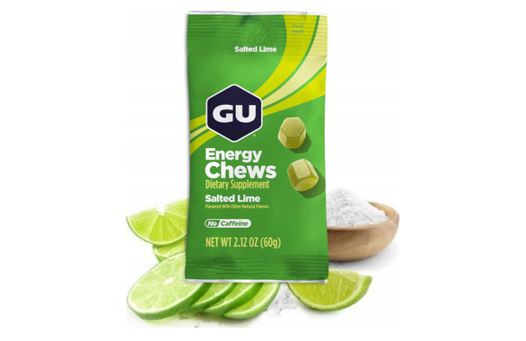 Żelki energetyczne Gu Energy Chews Salted Lime 54 g solona limonka