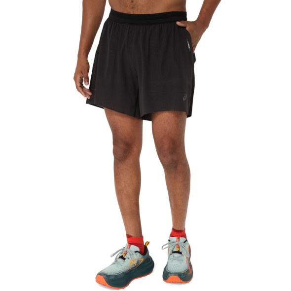 Spodenki Asics Fujitrail Elite Short czarne męskie 