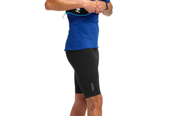 Krótkie legginsy Hoka Skybreeze Half Tight czarne męskie 