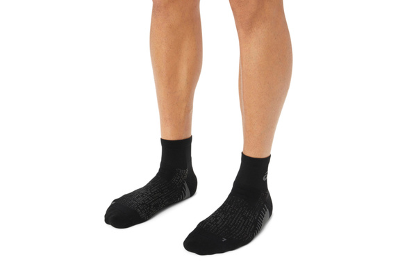 Skarpety Asics Performance Run Socks Quarter czarno-szare AW25