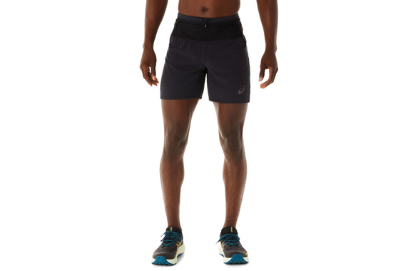 Spodenki Asics Fujitrail Short czarne męskie SS23
