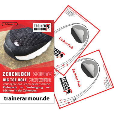 Zestaw naprawczy noska buta Trainer Armour Big Toe Hole Preventer biały