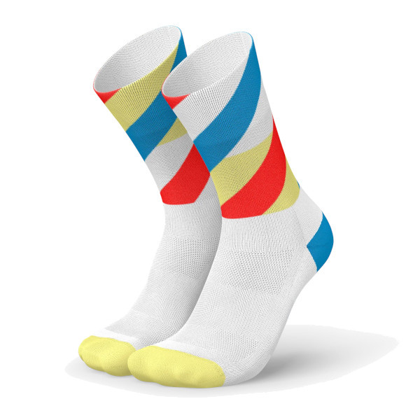 Skarpety Incylence Running Loops White Blue Inferno (High Cut) biało-niebiesko-czerwone     