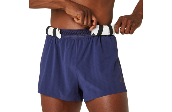 Spodenki Asics Metarun Split Short granatowe męskie 