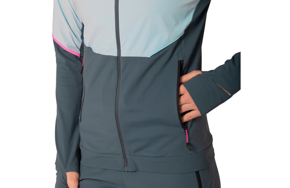 Kurtka Dynafit Alpine Hybrid Jacket damska szaro-niebieska