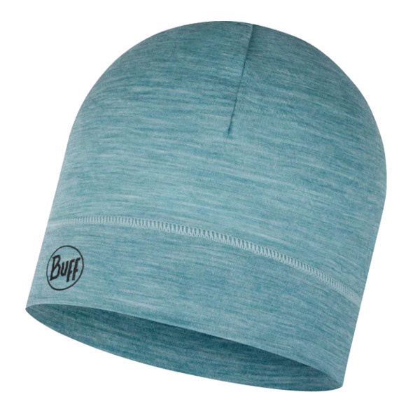 Czapka Buff Merino Beanie Solid Pool z wełny Merino lightweight 125 turkusowa