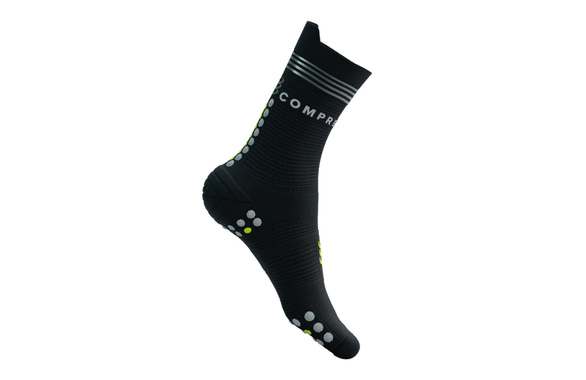 Skarpety Compressport Pro Racing Socks V4.0 Run High Flash czarno-żółte