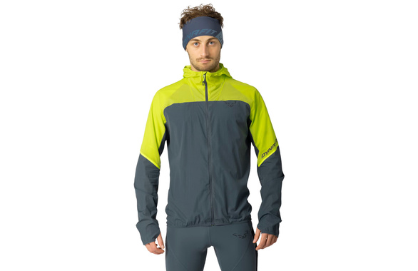Kurtka Dynafit Alpine Wind Jacket szaro-żółta męska 
