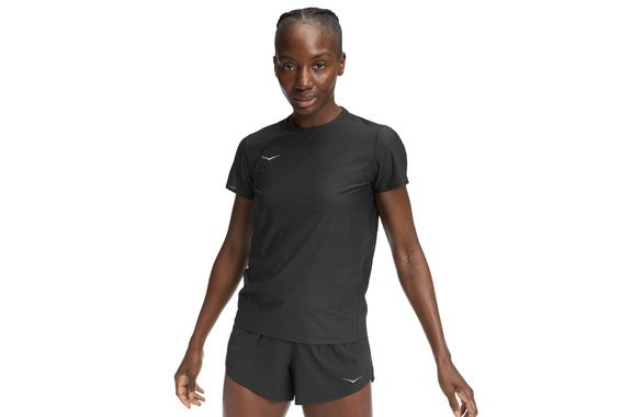 Koszulka Hoka Airolite Short Sleeve 2.0 damska czarna