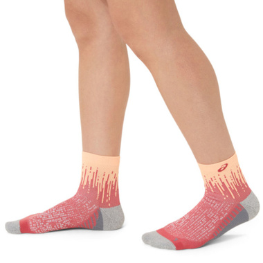 Skarpety Asics Performance Run Socks Quarter pomarańczowe