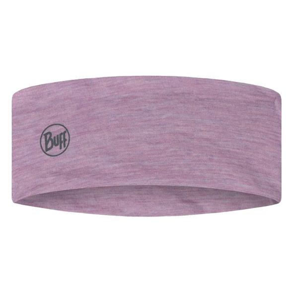 Opaska Buff Merino Wide Headband Solid Pansy różowa