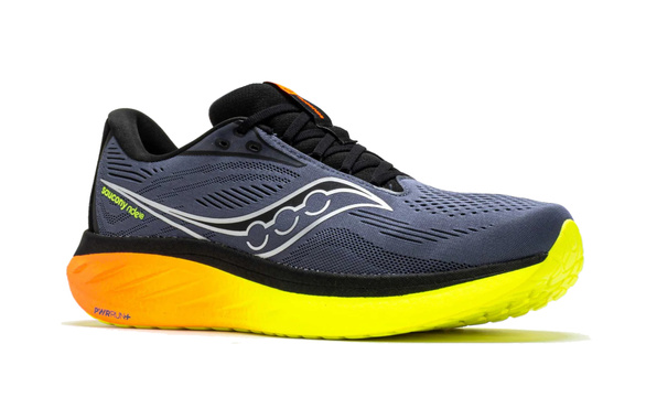 Buty Saucony Ride 18 granatowo-pomarańczowe męskie AW25