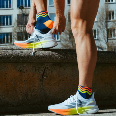 Skarpety Incylence Ultralight Waves Short Navy Orange (Low Cut) granatowo-pomarańczowe