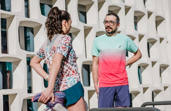 Koszulka Asics Road All Over Print SS Top kolorowa