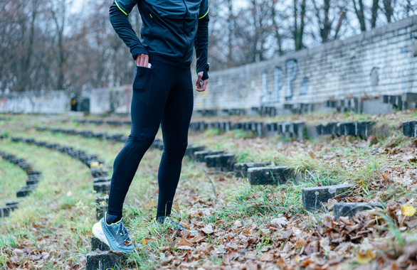 Legginsy Dynafit Winter Running Tights czarne męskie AW25