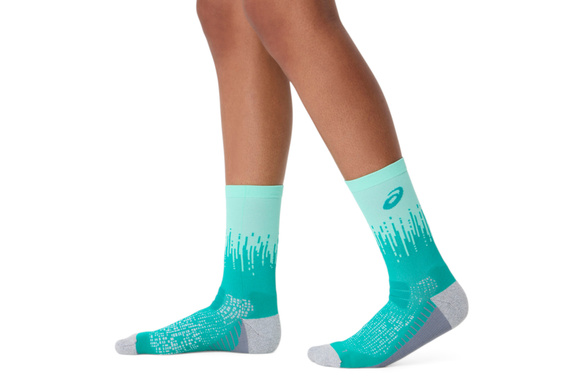 Skarpety Asics Performance Run Socks Crew zielono-szare