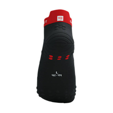 Skarpety Compressport Pro Racing V4 Run Low (Black / Core Red) czarne