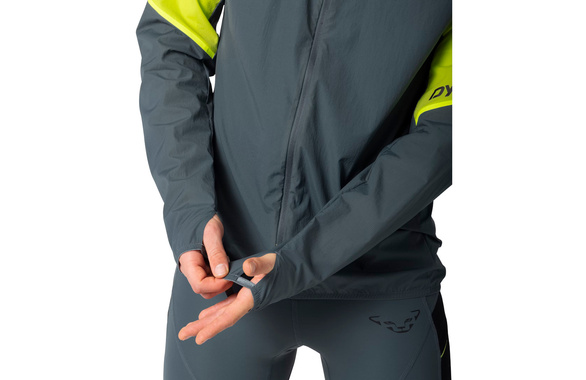 Kurtka Dynafit Alpine Wind Jacket szaro-żółta męska 