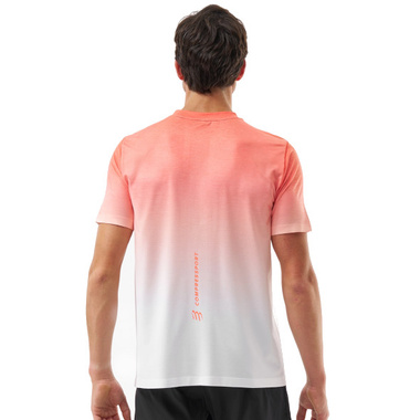 Koszulka Compressport Performance SS T-Shirt czerwono-biała męska