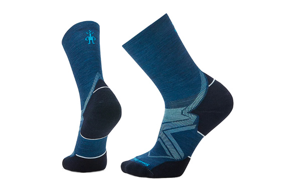 Skarpety Smartwool Run Cold Weather Targeted Cushion Crew Socks niebieskie