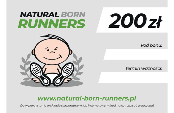 Bon / Voucher upominkowy Natural Born Runners 200 ZŁ