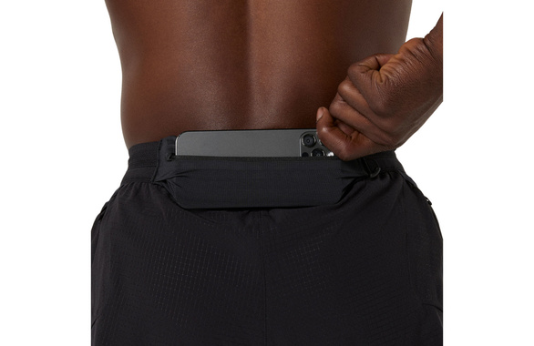 Spodenki Asics Metarun Split Short czarne męskie 