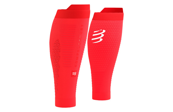 Opaski kompresyjne Compressport R2 3.0 fluo czerwone