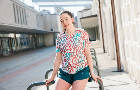 Koszulka Asics Road All Over Print SS Top kolorowa