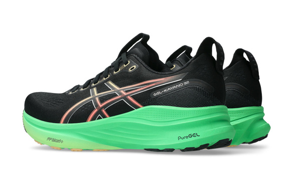 Buty Asics Gel-Kayano 32 czarno-zielone męskie SS26