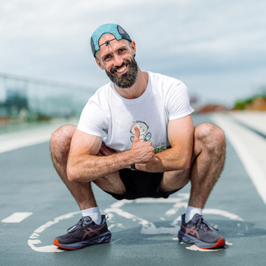 Koszulka Natural Born Runners 2025 biała męska