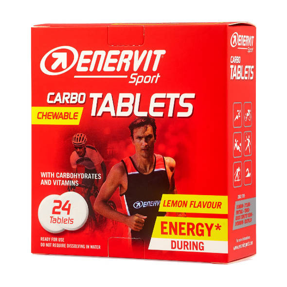 Tabletki Enervit Sport Carbo Tablets 24x4 g cytryna