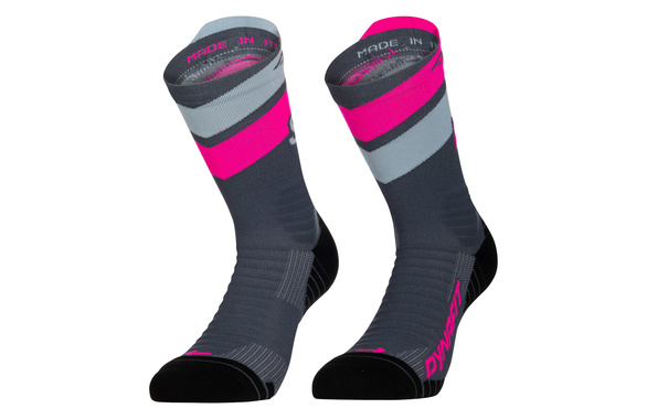 Skarpety Dynafit Ultra Crew Socks szaro-różowe