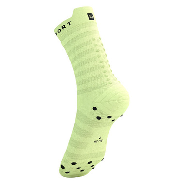 Skarpety Compressport Pro Racing Socks V4.0 Ultralight Run High (Shadow Lime / Black) żółto-czarne