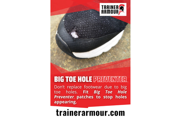 Zestaw naprawczy noska buta Trainer Armour Big Toe Hole Preventer biały